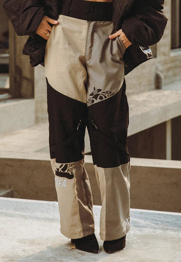 AJWPB-03 UNISEX THREE TONED TWILL PANTS 1 PC