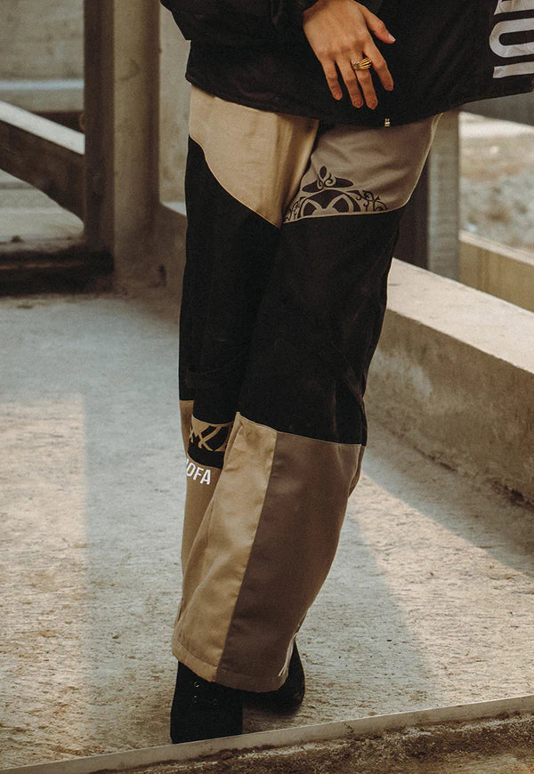 AJWPB-03 UNISEX THREE TONED TWILL PANTS 1 PC