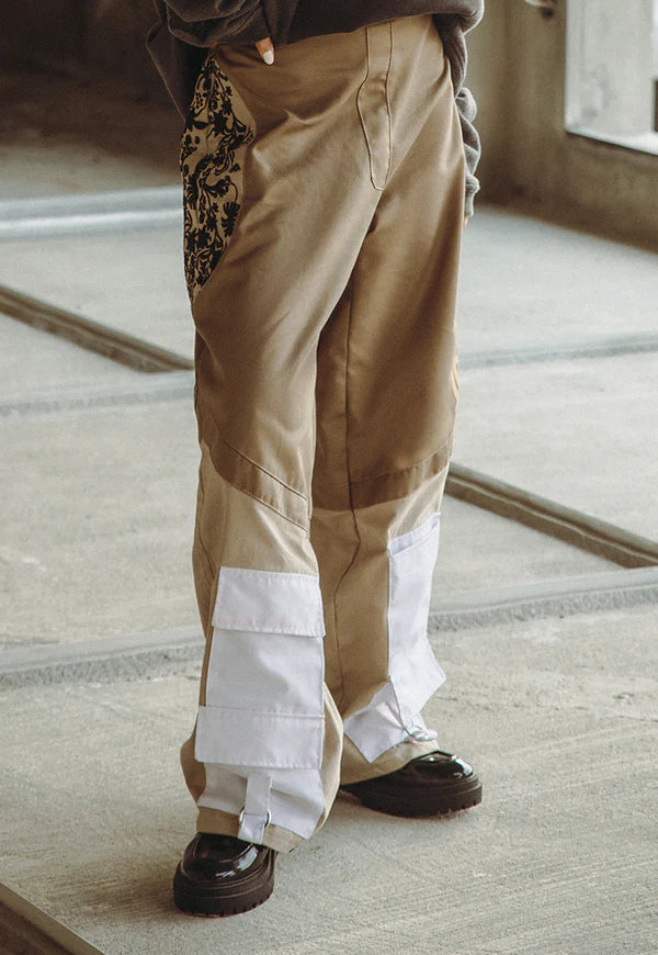 AJWPB-06 UNISEX COTTON TWILL WIDE LEG PANTS 1 PC