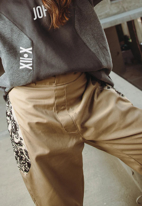 AJWPB-06 UNISEX COTTON TWILL WIDE LEG PANTS 1 PC