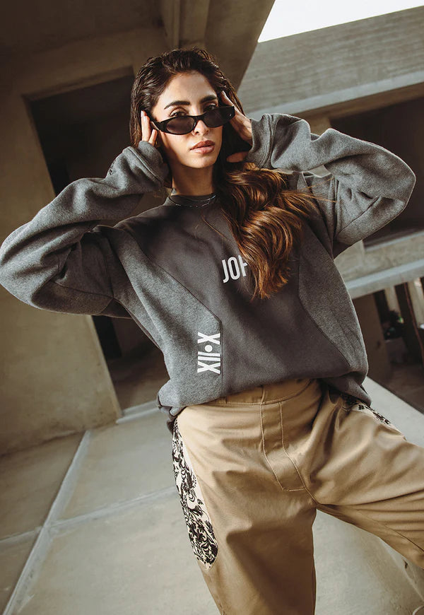 AJWPT-02 UNISEX PANELED SWEATSHIRT 1 PC