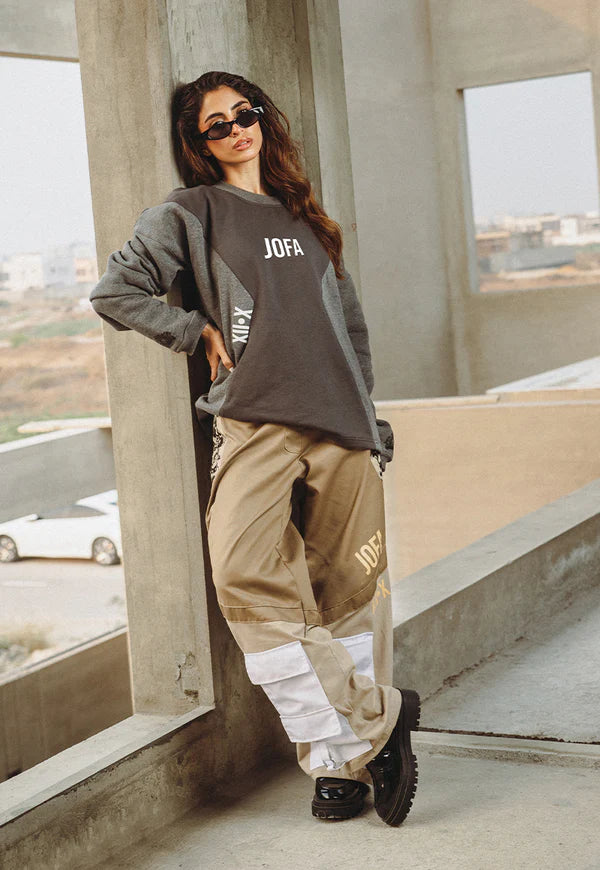 AJWPT-02 UNISEX PANELED SWEATSHIRT 1 PC