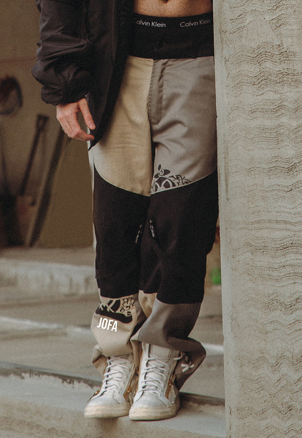 AJWPB-03 UNISEX THREE TONED TWILL PANTS 1 PC