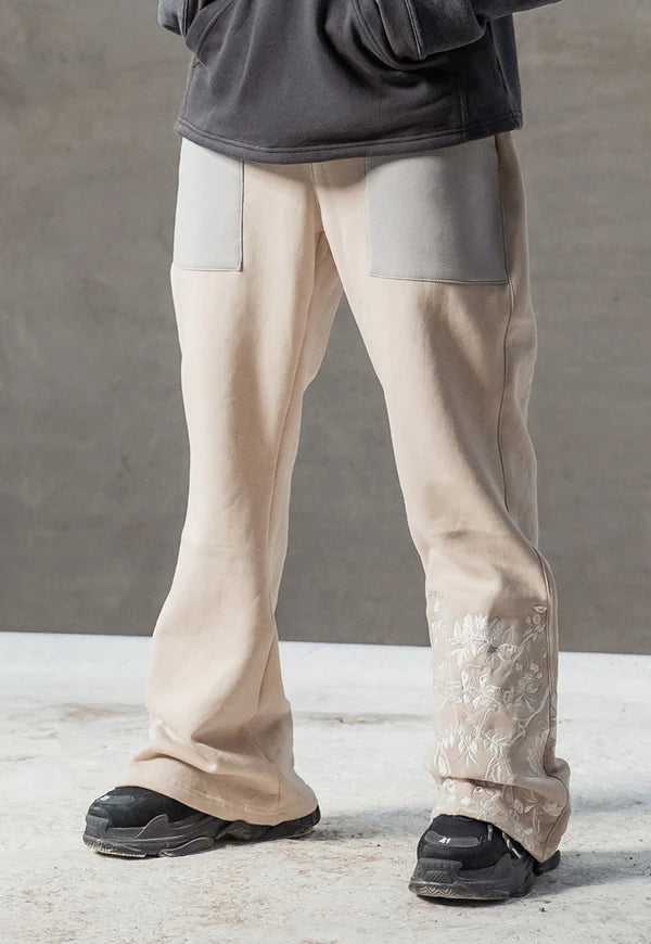 AJWPB-04 UNISEX WIDE-LEG EMBROIDERED SWEATPANTS 1 PC