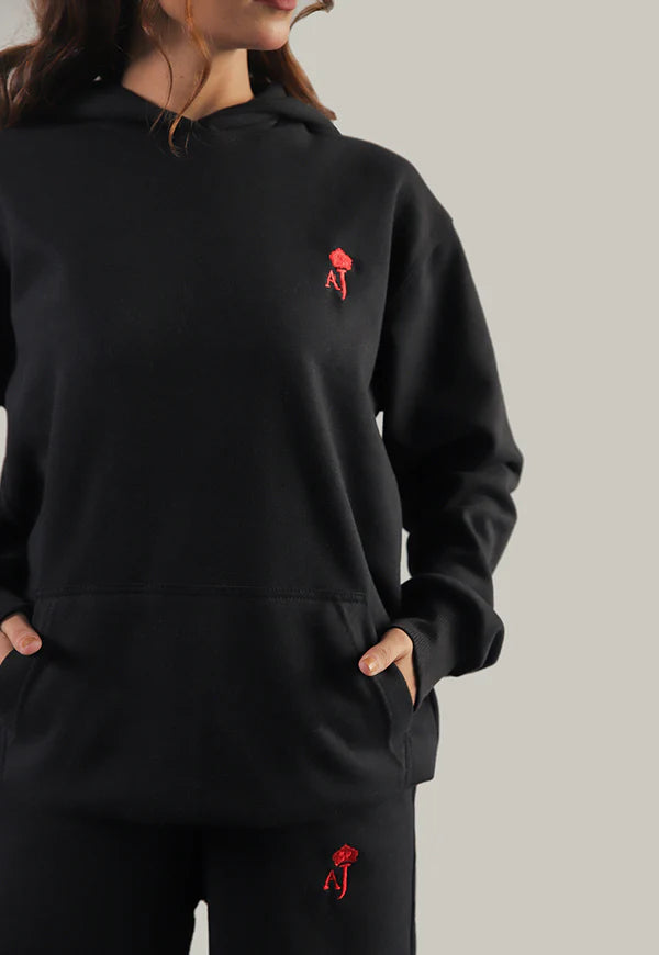 AJWET-01 UNISEX BLACK HOODIE 1 PC
