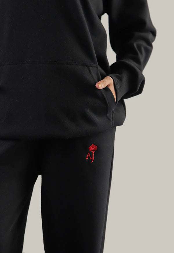 AJWET-01 UNISEX BLACK HOODIE 1 PC