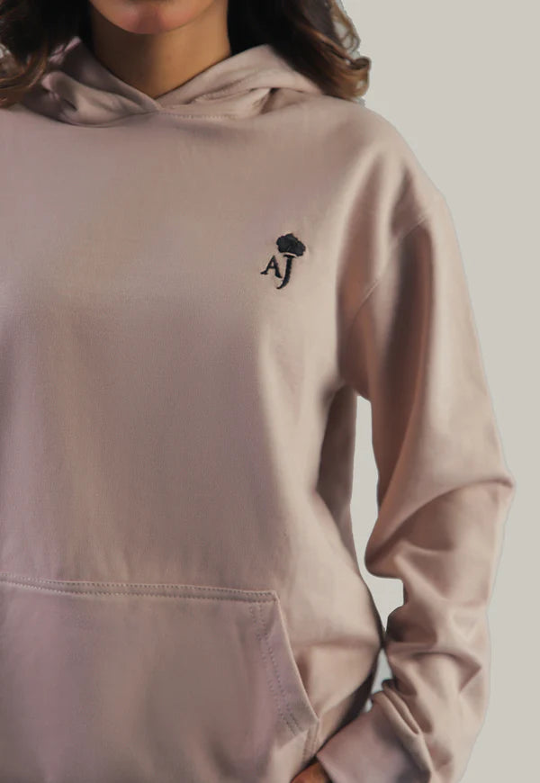 AJWET-02 UNISEX LINEN BEIGE HOODIE 1 PC