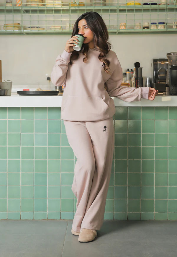 AJWET-02 UNISEX LINEN BEIGE HOODIE 1 PC