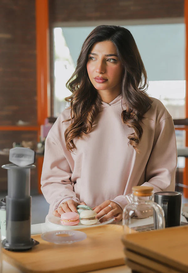 AJWET-02 UNISEX LINEN BEIGE HOODIE 1 PC