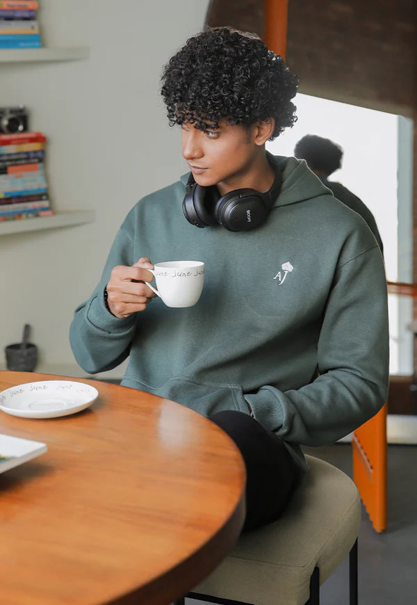 AJWET-05 UNISEX OLIVE HOODIE 1 PC