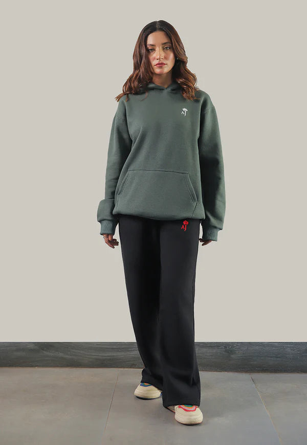 AJWET-05 UNISEX OLIVE HOODIE 1 PC