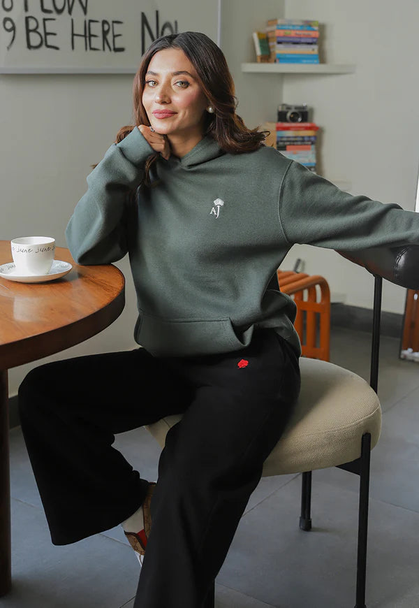 AJWET-05 UNISEX OLIVE HOODIE 1 PC