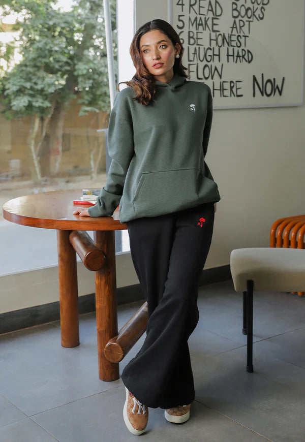 AJWET-05 UNISEX OLIVE HOODIE 1 PC