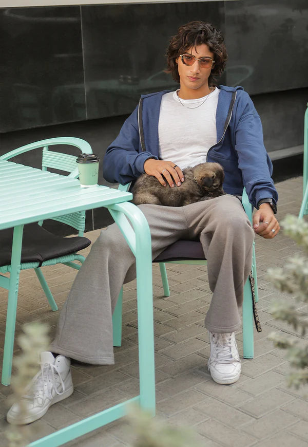 AJWET-04 UNISEX DOUBLE ZIPPER HOODIE 1 PC