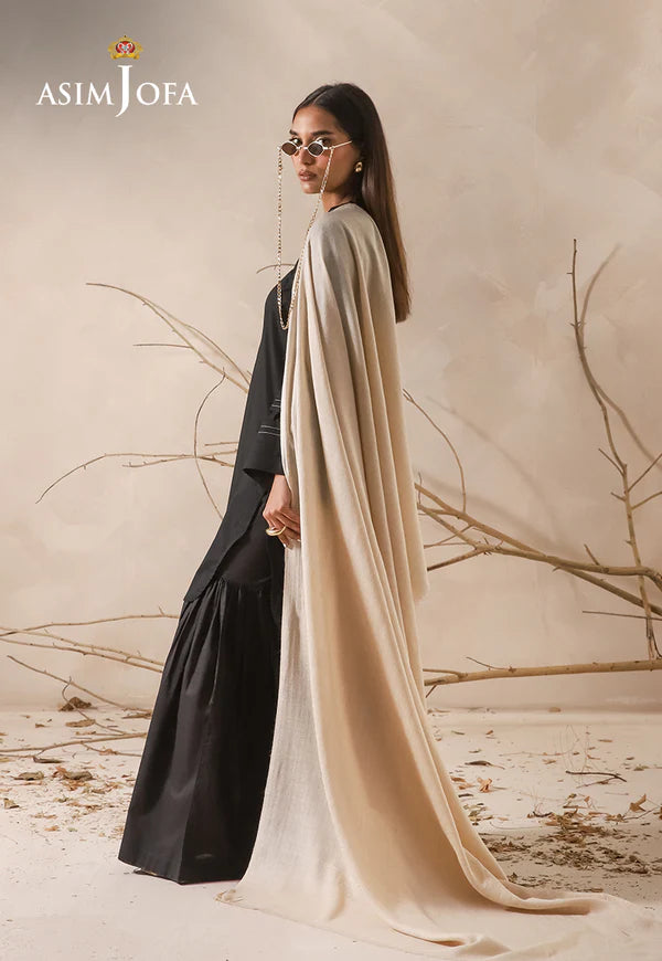 AJHS-21 SELF JACQUARD SHAWL 1 PC