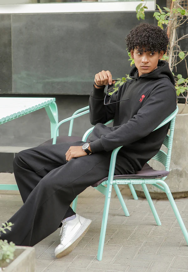 AJWET-01 UNISEX BLACK HOODIE 1 PC