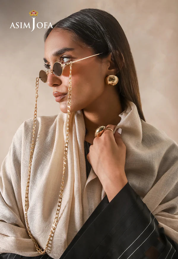 AJHS-21 SELF JACQUARD SHAWL 1 PC