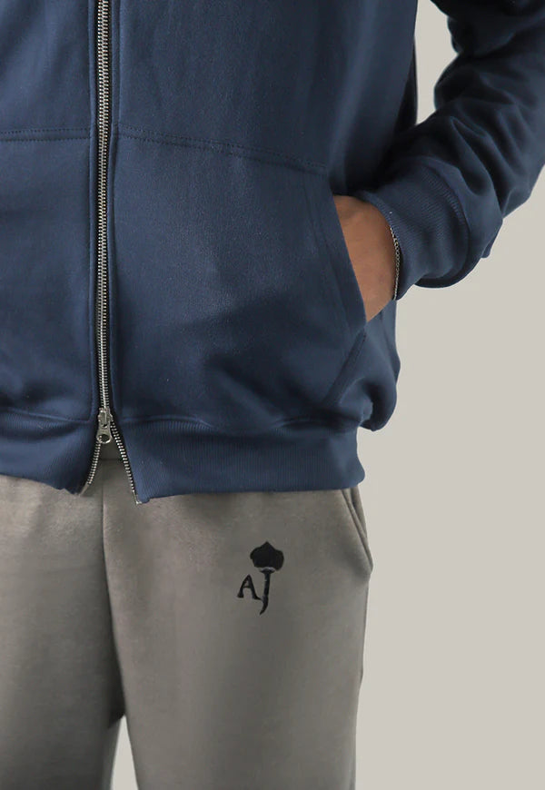 AJWET-04 UNISEX DOUBLE ZIPPER HOODIE 1 PC