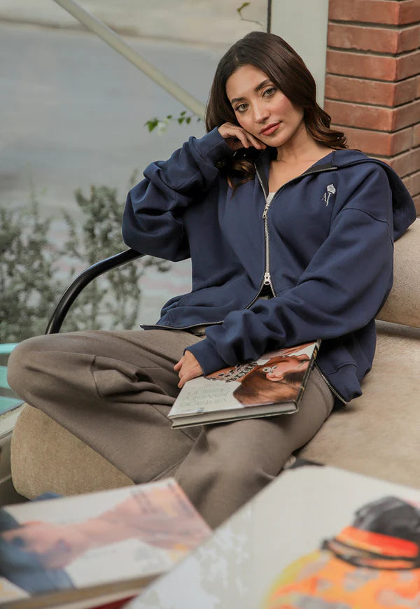 AJWET-04 UNISEX DOUBLE ZIPPER HOODIE 1 PC