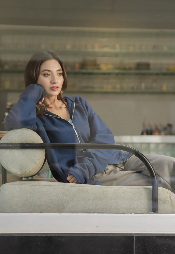 AJWET-04 UNISEX DOUBLE ZIPPER HOODIE 1 PC