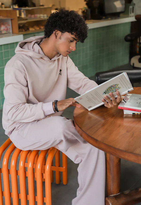 AJWET-02 UNISEX LINEN BEIGE HOODIE 1 PC