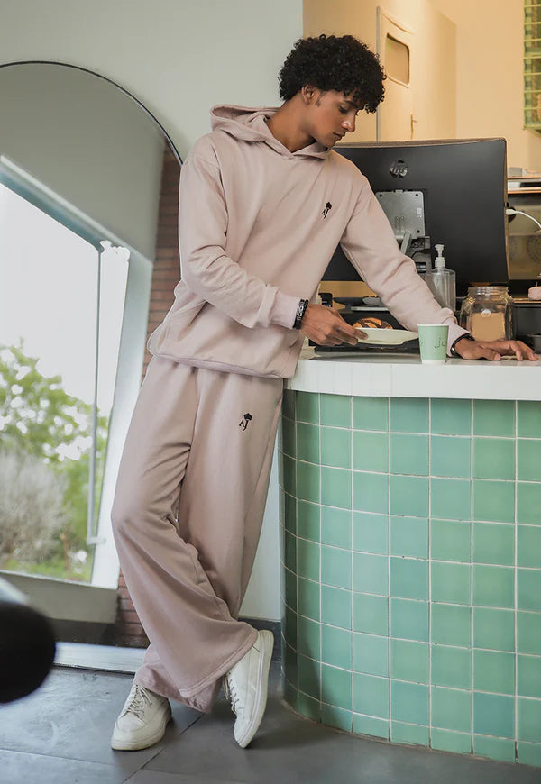 AJWEB-02 UNISEX LINEN BEIGE SWEATPANTS 1 PC