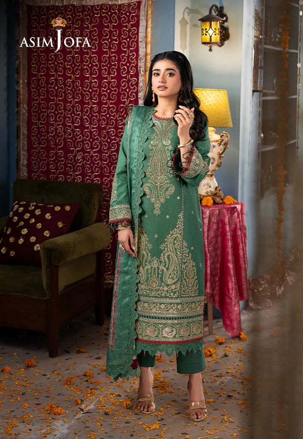 AJRA-25 EMBROIDERED JACQUARD 3 PCS
