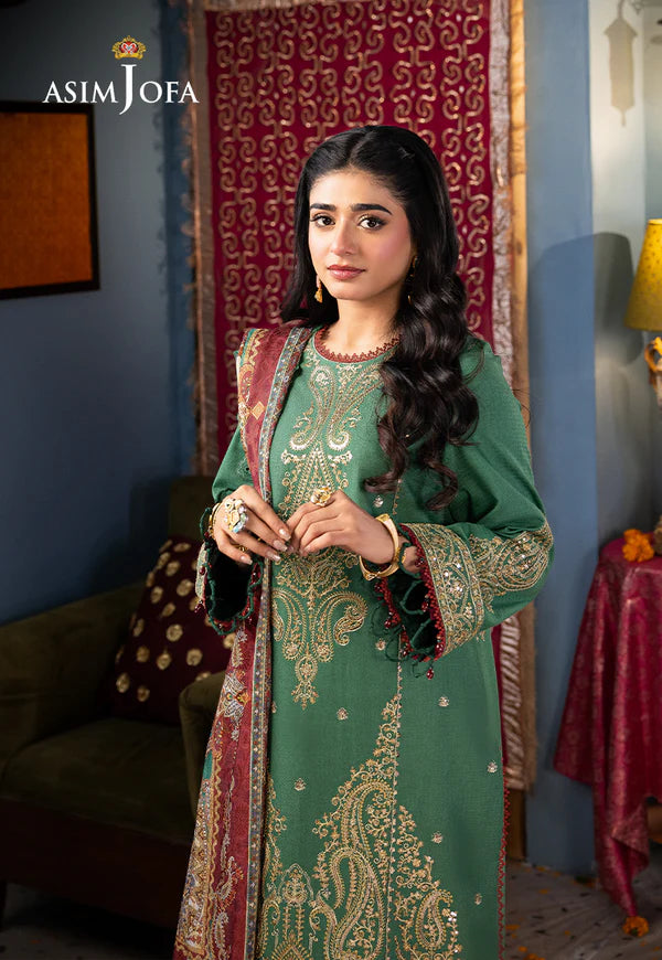 AJRA-25 EMBROIDERED JACQUARD 3 PCS