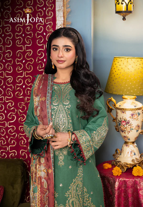 AJRA-25 EMBROIDERED JACQUARD 3 PCS