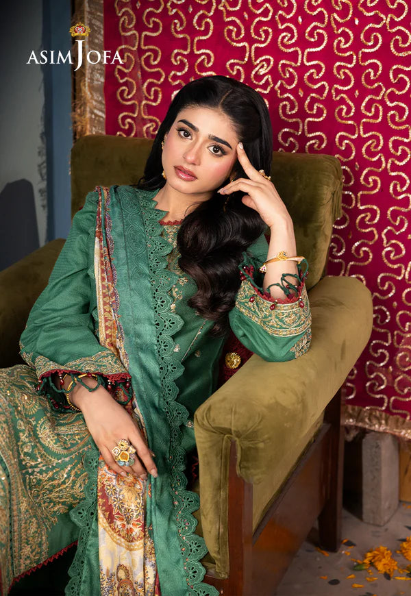AJRA-25 EMBROIDERED JACQUARD 3 PCS