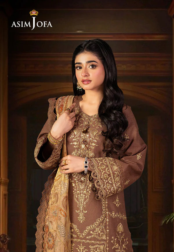 AJRA-28 EMBROIDERED JACQUARD 3 PCS