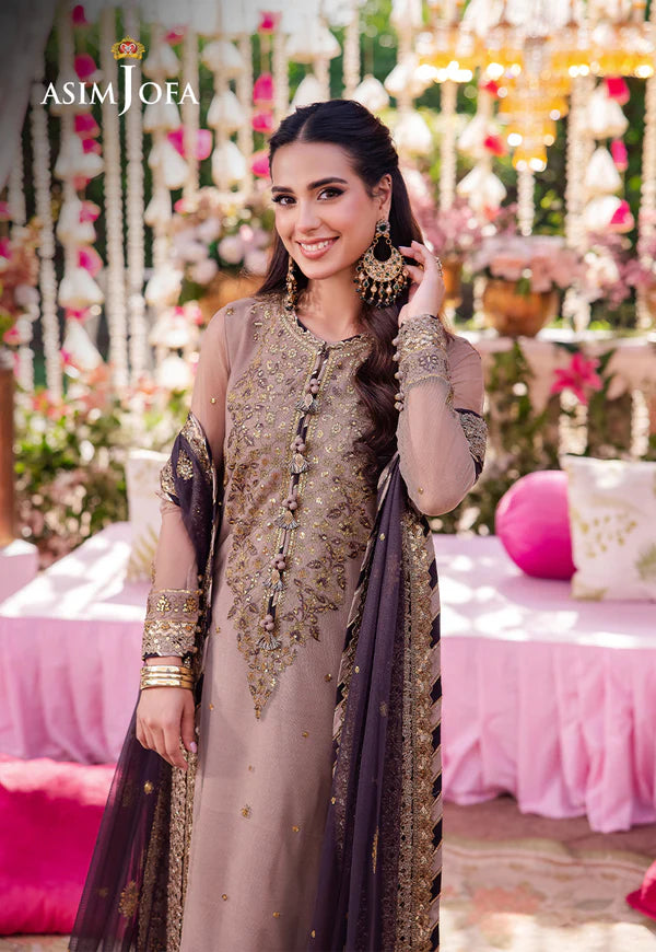 AJMJ-06 EMBROIDERED NET 3 PCS