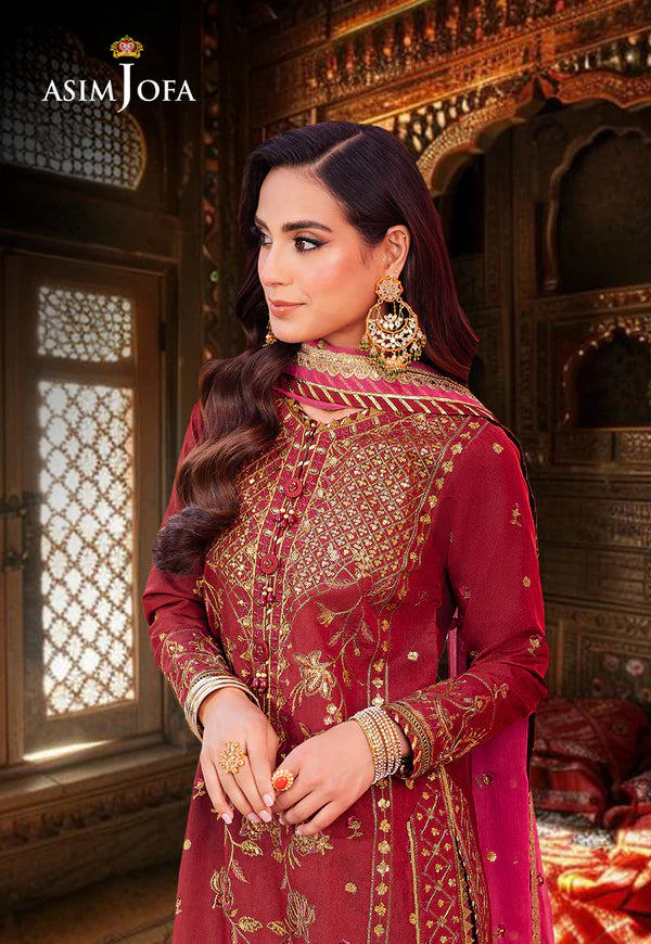 AJMJ-22 EMBROIDERED PAPER COTTON 3 PCS