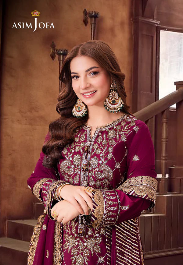 AJMJ-03 EMBROIDERED LAWN SILK 3 PCS