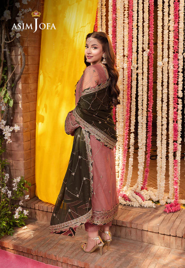 AJMJ-17 EMBROIDERED NET 3 PCS