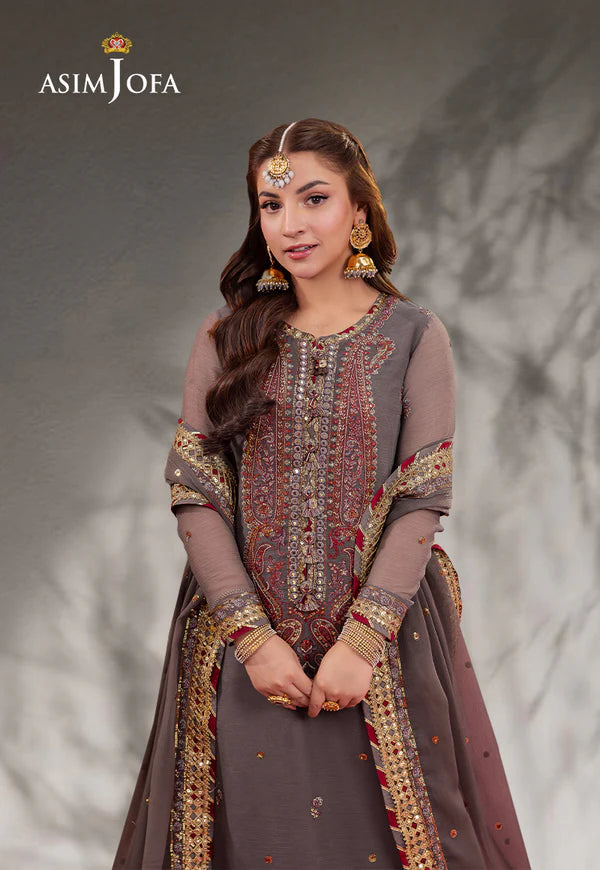 AJMJ-19 EMBROIDERED CHIFFON 3 PCS