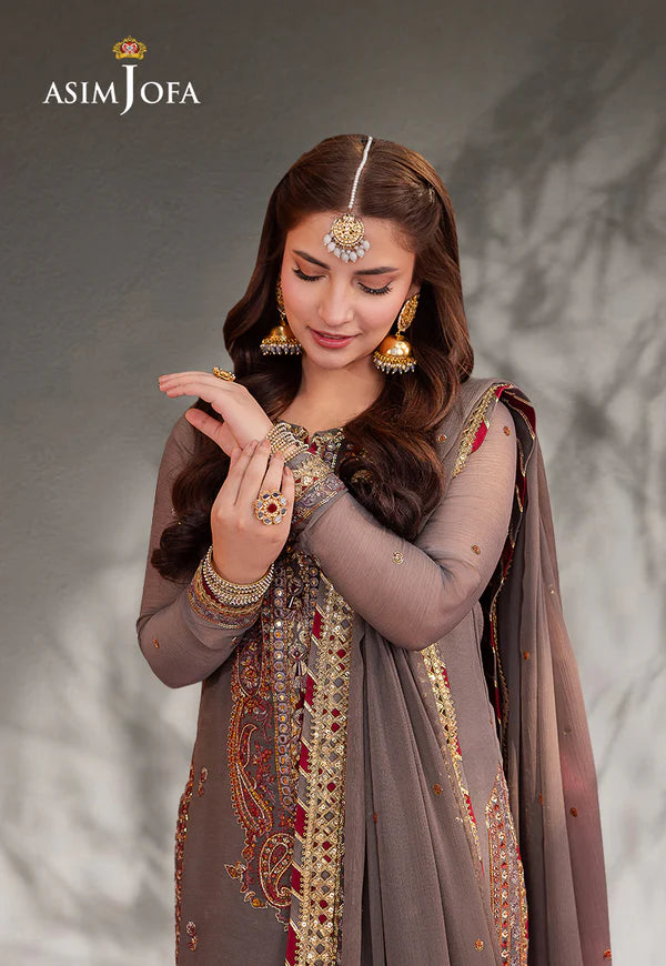 AJMJ-19 EMBROIDERED CHIFFON 3 PCS