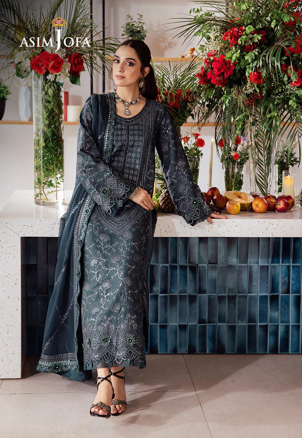 AJUR-01 EMBROIDERED LAWN 3 PCS