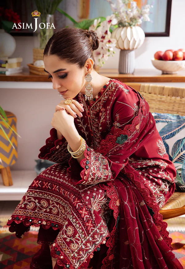 AJUR-04 EMBROIDERED LAWN 3 PCS