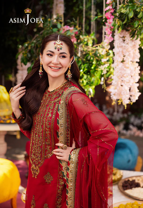 AJMJ-13 EMBROIDERED NET 3 PCS